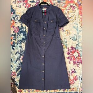 Boden Navy Shirtdress